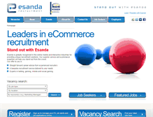 Tablet Screenshot of esandarecruitment.com